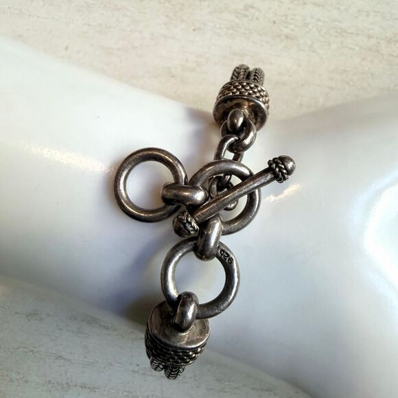 Suarti Bali Sterling Silver Watch Bracelet 925 Indonesia Vintage Artisan Watch main image 4